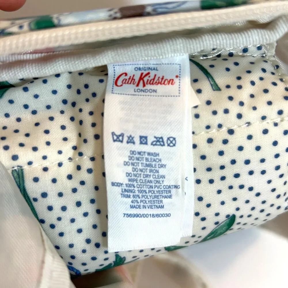 Cath Kidston London Floral 100% Cotton PVC Coating Backpack Cottagecore